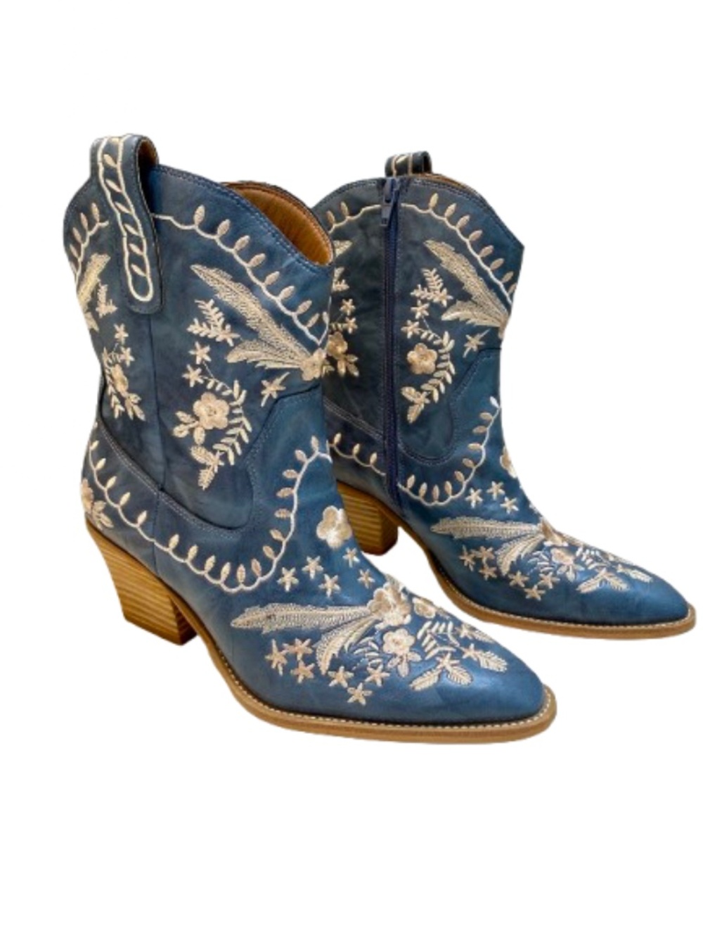 Corky's Let's Go Girls Embroidered Western Boots - Denim Blue